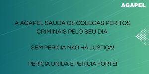 Parabéns aos colegas Peritos Criminais!